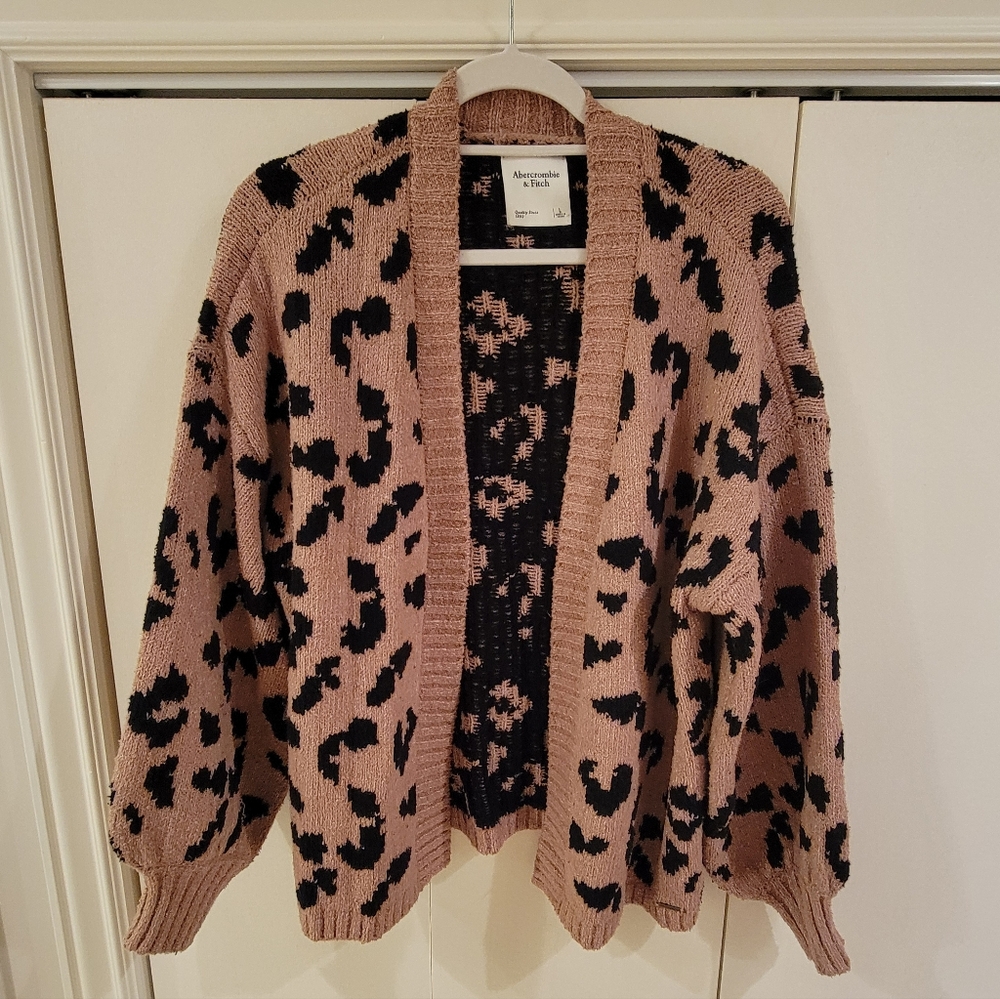 Abercrombie & Fitch Women's Leopard Print Cardigan